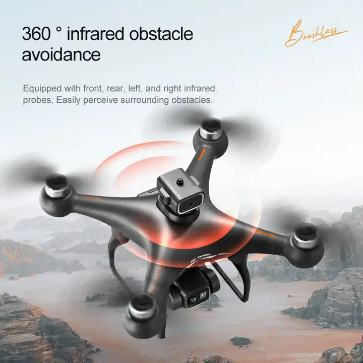 New S116 MAX RC Quadcopter Profissional Obstacle Avoidance Drone Dual Camera 4K Optical Flow Brushless Motor Dron Helicopter