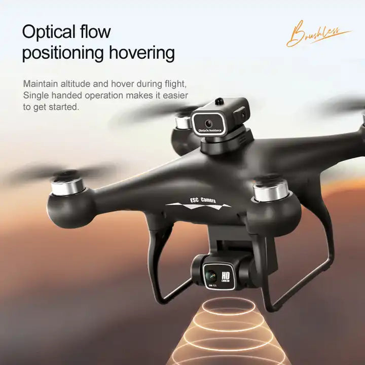 New S116 MAX RC Quadcopter Profissional Obstacle Avoidance Drone Dual Camera 4K Optical Flow Brushless Motor Dron Helicopter