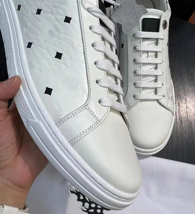 Custom High quality Genuine leather Luxury Unisex Sneaker Newest fashion Designer White Men's Casual Shoes